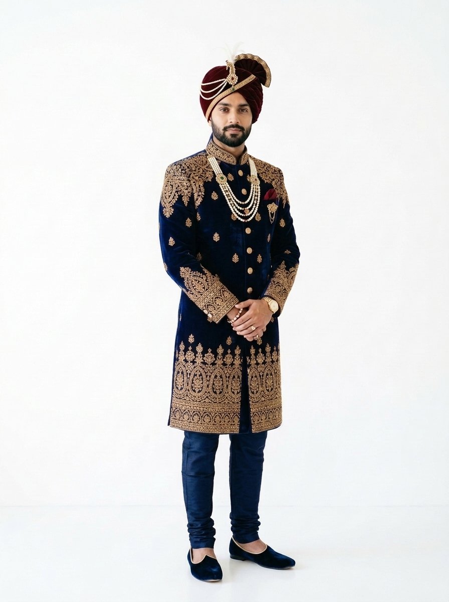 Navy Bandhgala